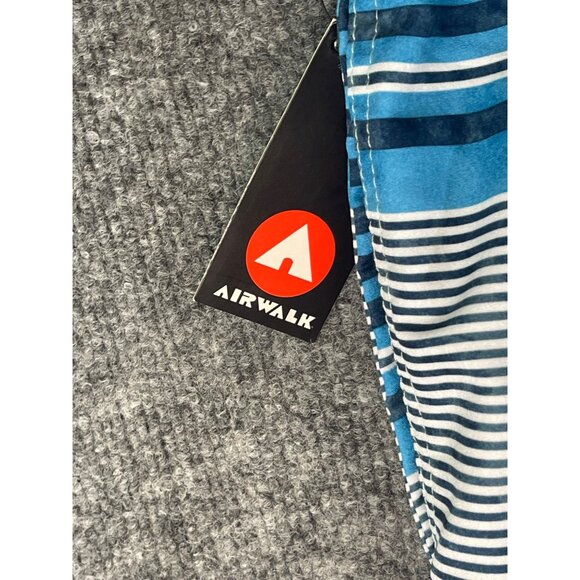 Airwalk Men's Size XLARGE swim trunks with Mesh inside Blue-mint green- grey NWT - Picture 8 of 16